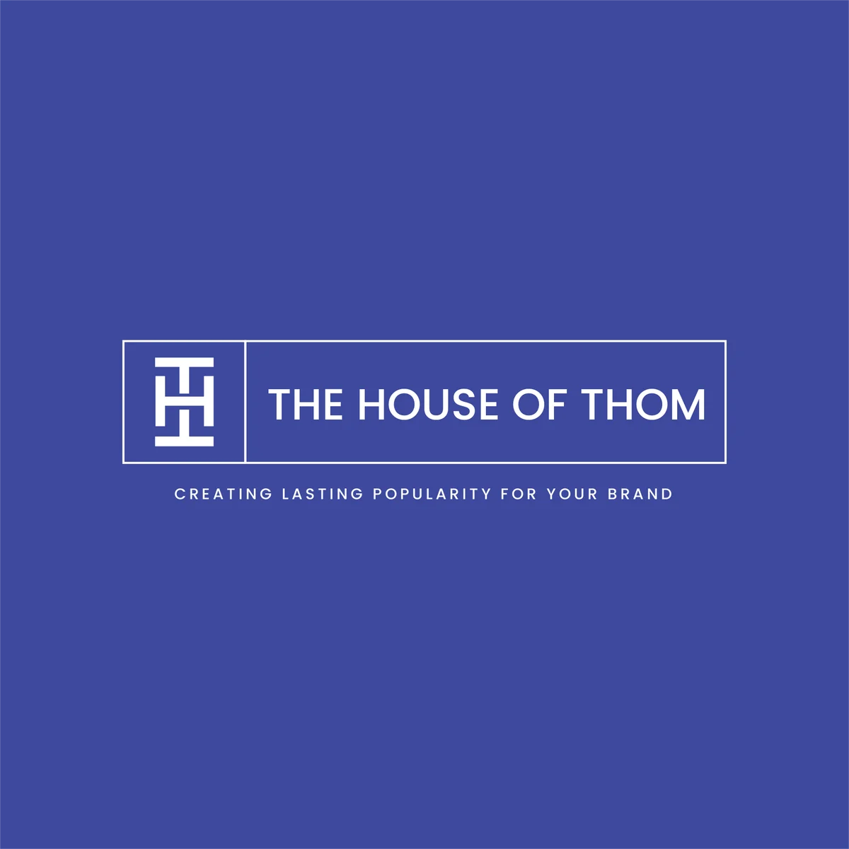 Monogram and wordmark design for The House of Thom.
